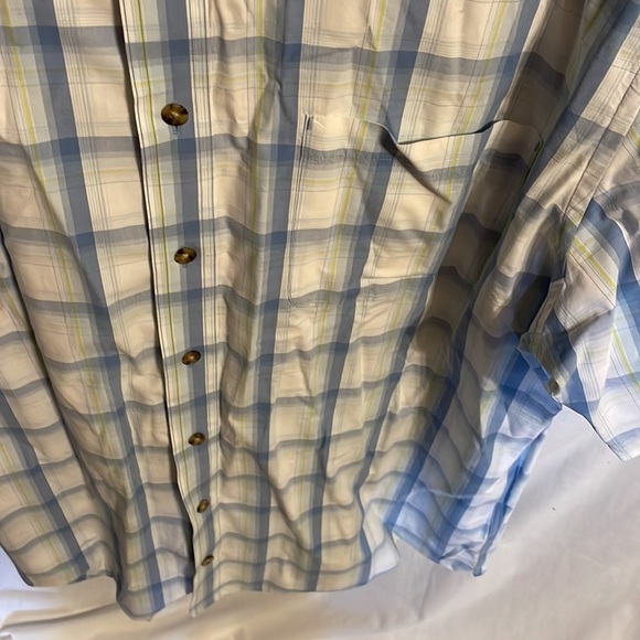 Cabela’s Men’s Blue Striped Button Up Casual Shirt Size XL - Picture 7 of 12